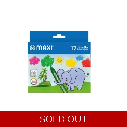 Wax Crayons Jumbo Maxi 12 Colors